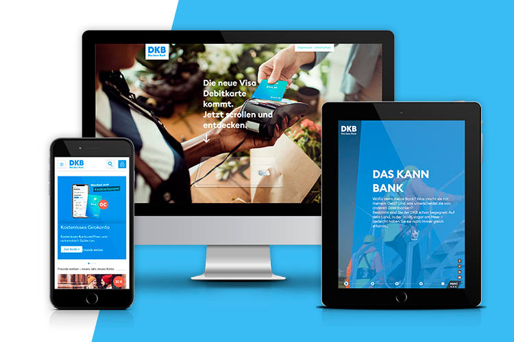 Referenzprojekte DKB Referenzprojekte für die DKB auf Smartphone, Desktop und Tablet