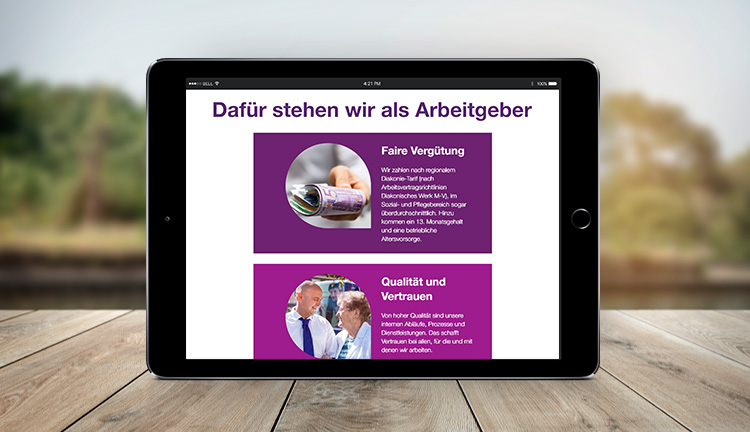 Website-Relaunch für die Diakonie Güstrow Website-Relaunch für die Diakonie Güstrow