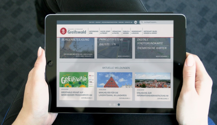 Hansestadt Greifswald - Klare Informationsstruktur Hansestadt Greifswald - Klare Informationsstruktur