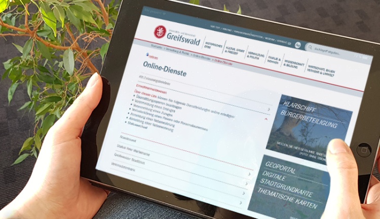 Hansestadt Greifswald - Online-Dienstleistungen für Bürger Hansestadt Greifswald - Online-Dienstleistungen für Bürger