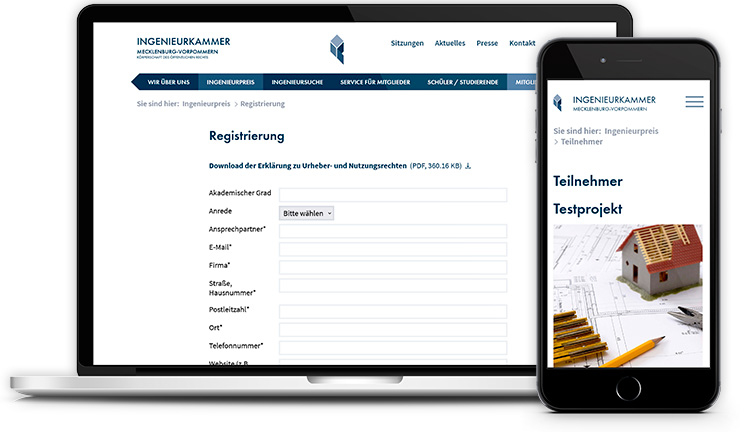 Registrierungsprozess für den Ingenieurpreis 2023
