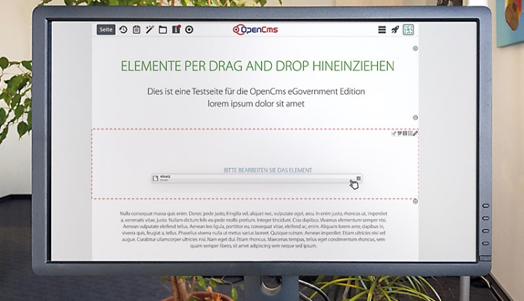 OpenCms eGovernment Edition - Anwendungsfreundliche Bedienung OpenCms eGovernment Edition - Anwendungsfreundliche Bedienung