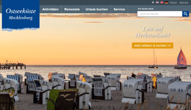 Digitale Werbung für Tourismusregion - Verband Mecklenburgische Ostseebäder