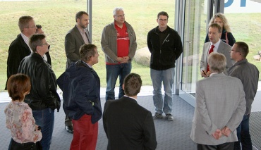 Besuch des Landkreises Mecklenburgische Seenplatte im PLANET IC Rechenzentrum