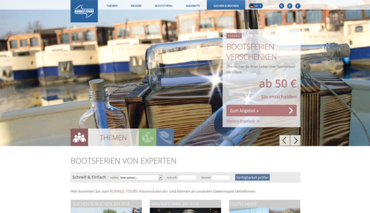 Website von Kuhnle-Tours Website von Kuhnle-Tours